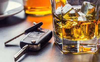 Car keys and glass of alcohol on table. Car keys and glass of alcohol on table in pub or restaurant.